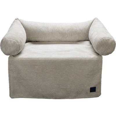 Afbeelding van Designed by Lotte Bankkussen Ribbed Lichtgrijs 70 x 50 13,5 cm