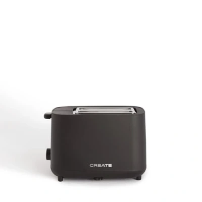 Afbeelding van CREATE Broodrooster van 750 W, Met beveiligingssysteem, Zes vermogensniveaus, Zwart TOAST STUDIO