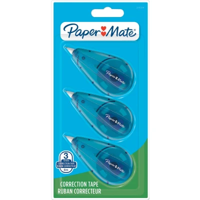 Afbeelding van Paper Mate Correctieroller, Blister Van 3 Stuks Correctieroller