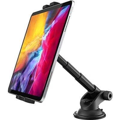 Afbeelding van woleyi Auto Dashboardhouder, Tablethouder voor Mobiele Telefoons met Telescoopbuisdesign, iPad Pro 12.9 10.5 9.7 Air Mini 5 4 3 2, iPhone 12 en 13 inch Tablet Smartphone