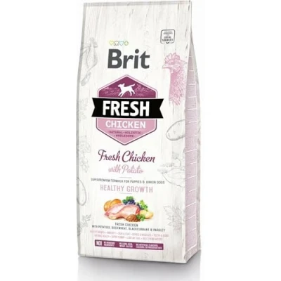Afbeelding van Brit Fresh Chicken &amp; Potato Puppy Healthy Growth 12 kg Hond