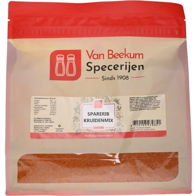 Afbeelding van Van Beekum Specerijen Sparerib Kruidenmix 1 kilo (hersluitbare stazak)