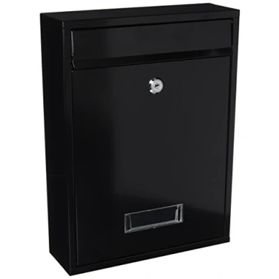 Afbeelding van VOREL Brievenbus met 2 sleutels zwart 360x260x80 mm