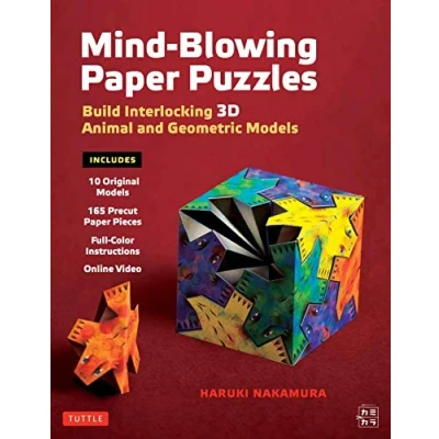 Afbeelding van Mind Blowing Paper Puzzles Kit: Build Interlocking 3D Animal and Geometric Models