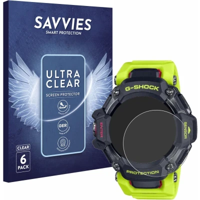 Afbeelding van Savvies (6 Stuks) Schermbeschermer voor Casio G Shock GBD H2000 Screen Protector Ultra Transparant