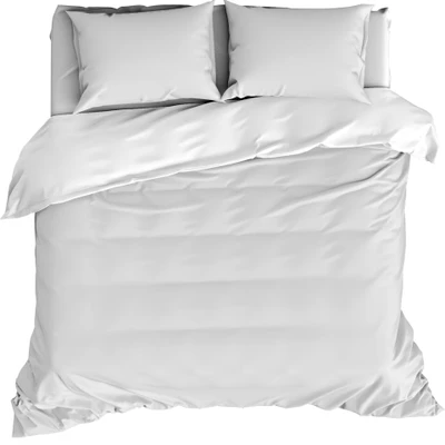 Afbeelding van Dekbedovertrek De Witte Lietaer Olivia Wit Satijn 200 x / 220 cm 2 Persoons