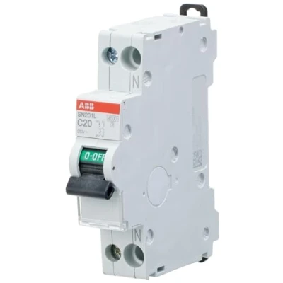 Afbeelding van ABB Haf installatieautomaat C20 1P+N SN201L
