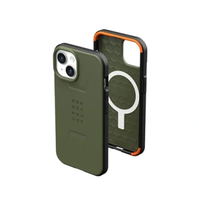Afbeelding van Apple iPhone 15 Plus MagSafe Hoesje Kunststof UAG Backcover/Hardcase Groen Telefoonhoesje Shockproof/Valbescherming
