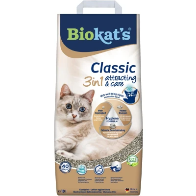Afbeelding van Biokat&#039;s Classic Attracting &amp; Care Kattenbakvulling 18 l