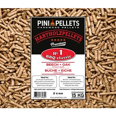 Afbeelding van PINI Hardhoutpellets №1 BBQ Classic 15 kg grillpellets voor grillen en roken, ook pizzaovens met pelletbediening