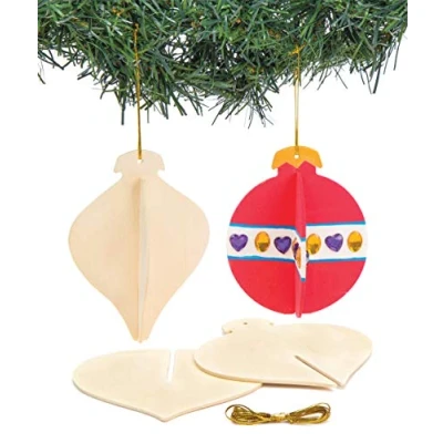 Afbeelding van Baker Ross Houten ballen (verpakking van 6 stuks), perfect voor kinderen om te ontwerpen en decoreren, ideaal school, knutselen knutselgroepen.