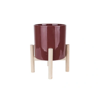 Afbeelding van Pt Bloempot Trestle Warm Red