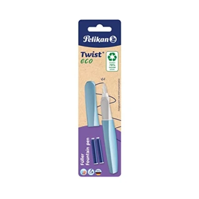 Afbeelding van Pelikan Twist® eco vulpen voor rechts en linkshandigen, op kleur gesorteerd (geen kleurkeuze mogelijk!), veer M, 1 stuk