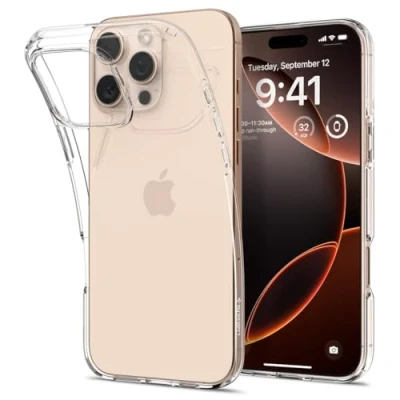 Afbeelding van Spigen Liquid Crystal Hoesje Geschikt voor Apple iPhone 16 Pro Back Cover TPU Transparant