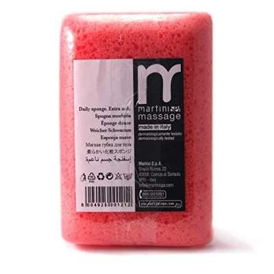 Afbeelding van martini SPA Massage Natural Soft Touch spons, rechthoekig, 14,3 x 9,5 5,5 cm, willekeurige kleur, 17 g, 1 stuk