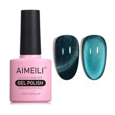 Afbeelding van AIMEILI Hema Free Cat Eye Gel Nagellak UV LED Gellack Soak Off Vegan Cruelty Polish 10ml (758)