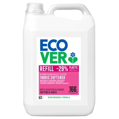 Afbeelding van 4x Ecover Wasverzachter Appelbloesem &amp; Amandel 100 Wasbeurten 5 liter