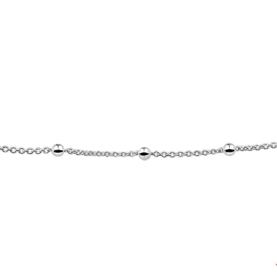 Afbeelding van Armband Anker Bolletjes zilver 3,0 mm 19 cm