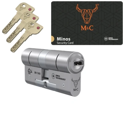 Afbeelding van M&amp;C Cilinderslot Minos SKG*** Met Kerntrekbeveiligingprofielcilinder skg deurcilinder