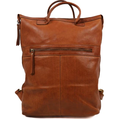 Afbeelding van Bear Design Remco Leren Laptoprugzak 14 inch Cognac