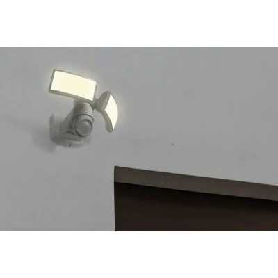 Afbeelding van LUTEC Arc Buitenverlichting LED Projector met Sensor Wit