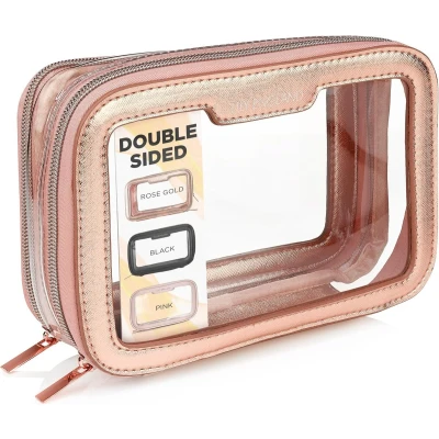 Afbeelding van FURNIBELLA Reis toilettas Grote Make uptas met Brede Opening en Handvat Roze