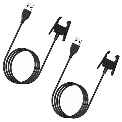 Afbeelding van compatible met fit bit Charge 2 oplaadkabel [2 pack], Simpeak 1,8ft vervangende USB laadschaal dock adapter