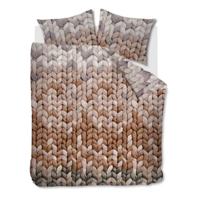 Afbeelding van Ariadne at Home Nisa Flanel Dekbedovertrek Lits jumeaux 260x200/220 cm Terra