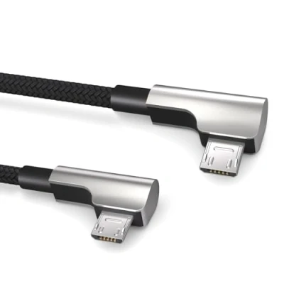 Afbeelding van 0,3 m Micro naar USB OTG kabel, haakse stekker, voor fietscomputers van Bosch Intuvia, Nyon 1, Kiox, Yamaha, datakabel, oplaadkabel, 2.0,