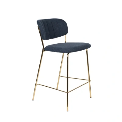 Afbeelding van Maison Bobby Barstoel Jolien Donker Blauw