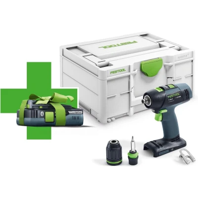 Afbeelding van Festool T 18+3 Li Basic Accuschroefboormachine Promo + 4.0Ah accu 577051