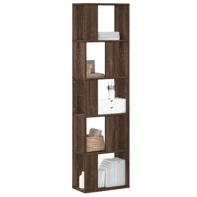 Afbeelding van Boekenkast 5 laags 45x23,5x162,5 cm hout bruin eikenkleurig