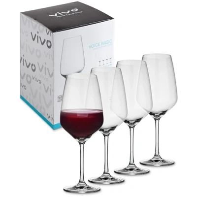 Afbeelding van vivo by Villeroy &amp; Boch Group Voice Basic, rode wijnglas set, 4 dlg., 497 ml, Kristalglas