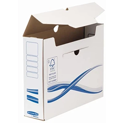 Afbeelding van Bankers Box Basic, transfer archiefdoos, ft A4+, rug van 8 cm