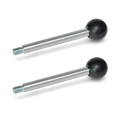 Afbeelding van Ganter Normelemente GN 310 10 125 A ZB greepstangen, zilver, lengte: 125mm, 2 stuks