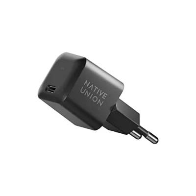 Afbeelding van Native Union Fast GaN Charger PD 30W Ultracompacte USB C oplader met Power Delivery Gemaakt van gerecyclede materialen Voor MacBook Air, iPads, iPhones, Pixel, Galaxy en andere Type apparaten (Zwart)