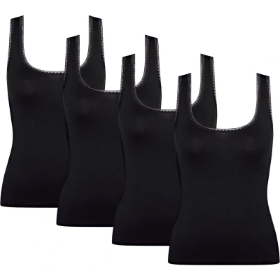 Afbeelding van Sloggi 4ER PACK GO Hemd, Dames, Maat: Medium, Schwarz