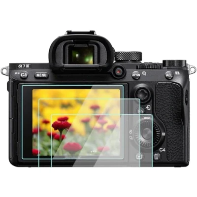 Afbeelding van Displaybeschermfolie van gehard glas, compatibel met het draaibare LCD touchscreen de camera&#039;s Sony Alpha a7R IV / III a7iii/ a7M2/ A7R3 A7R2, 3 stuks