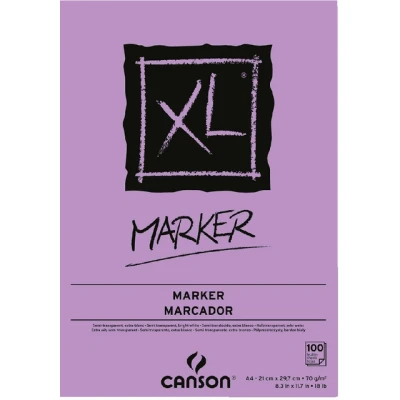Afbeelding van Tekenblok Canson XL Marker A4 70gram 100vel