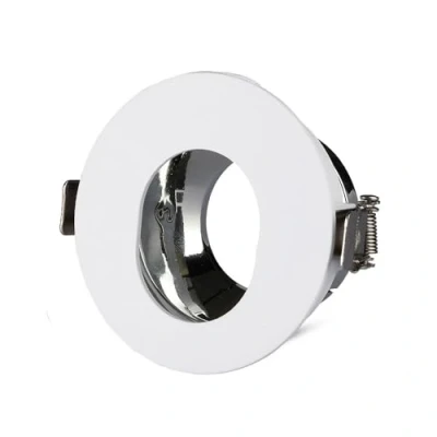 Afbeelding van V tac Inbouwspot Vt 874 Gu10 Ip20 8 Cm Aluminium Wit/chroom