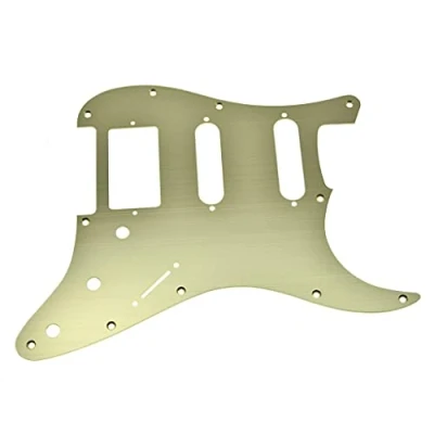 Afbeelding van Dopro 11 Hole Aluminium Geanodiseerd Moderne Stijl Strat HSS Gitaar Slagplaat Scratch Plaat voor Amerikaanse/Mexicaanse FD Stratocaster Goud
