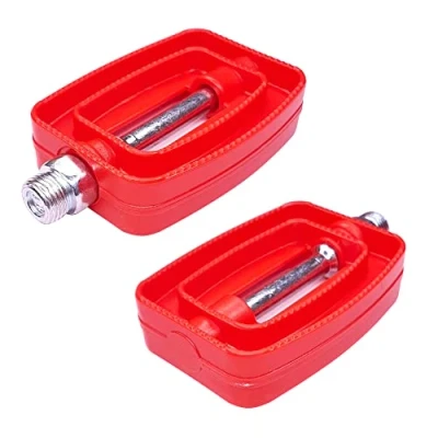 Afbeelding van cyclingcolors Fietspedaal voor kinderen, 60 x 80 mm, jongens, meisjes, junior, as, 9/16 inch, slinger, cyclus, driewieler, rood