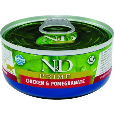 Afbeelding van N&amp;D Prime natvoeding voor de kat Kip 70 gr. per 24 stuks