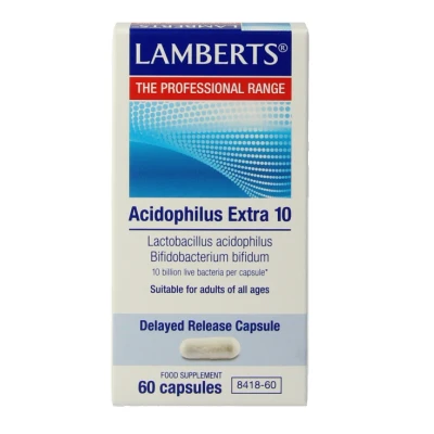 Afbeelding van Lamberts Acidophilus Extra 10, 60 Veg. capsules