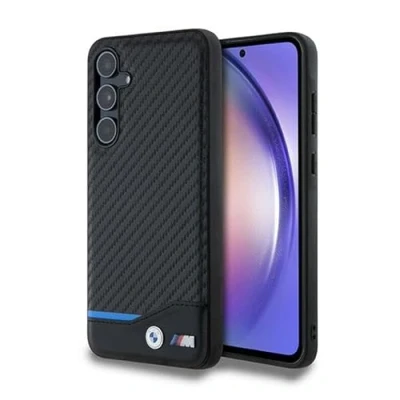 Afbeelding van BMW M Blue Line Carbon Back Case Geschikt voor Samsung Galaxy A55 (A556) Zwart