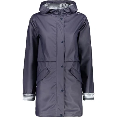 Afbeelding van Cmp Regenjas Dames Polyurethaan/polyester Donkerblauw Maat 48