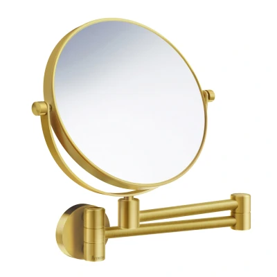 Afbeelding van Smedbo Outline Scheerspiegel Wand FK445 7x Vergrotend Mat Goud