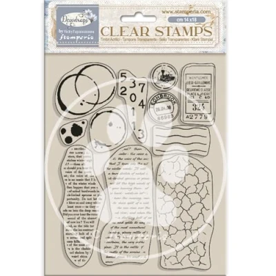 Afbeelding van Stamperia WTK208 Dewdrops Decoratief papier, transparant, 14 x 18 1 cm