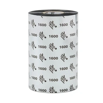 Afbeelding van Zebra 1600 wax ribbon 01600BK08345 83mmx450m