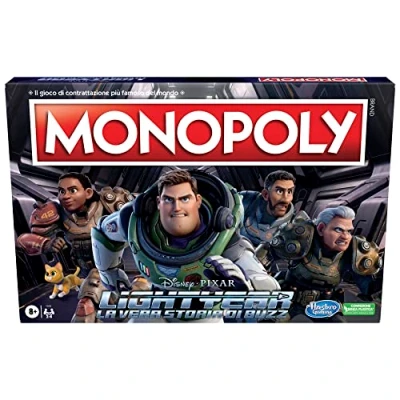 Afbeelding van Hasbro Gaming Monopoly Edition Lightyear van Disney, Pixar, bordspel, cadeaus voor kinderen vanaf 8 jaar, multi, eenheidsmaat